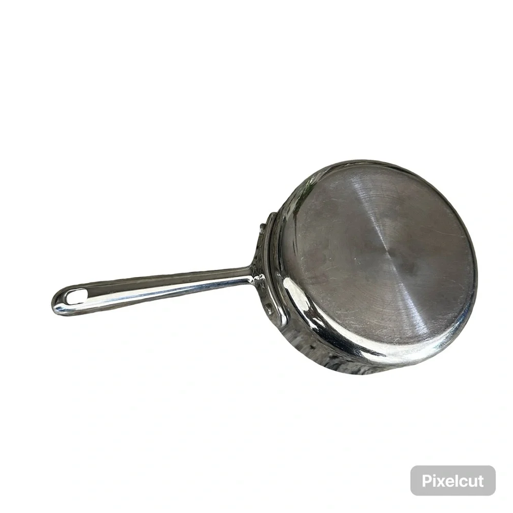 All-Clad 1qt Butter Warmer Small Sauce Pan Silver Stainless Steel Riveted Handle